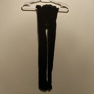 Black ballet pantyhose